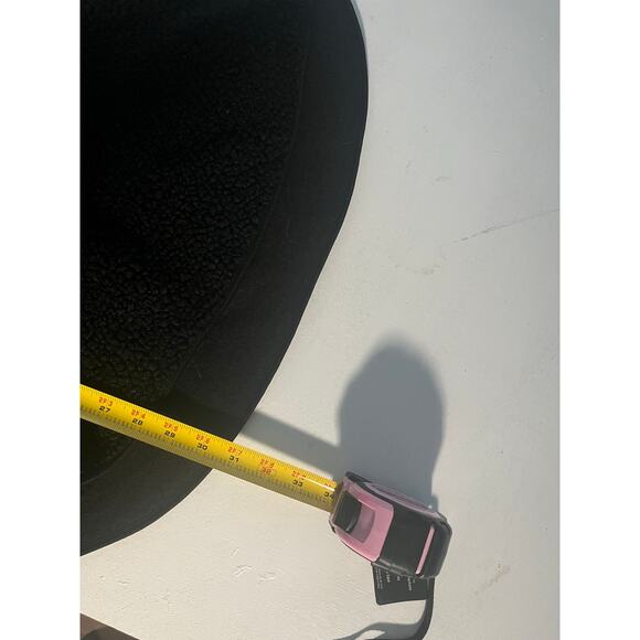 H&M Black Sherpa Half Zip Hoodie Pullover Fleece Jacket Large Cozy Warm - Picture 8 of 8